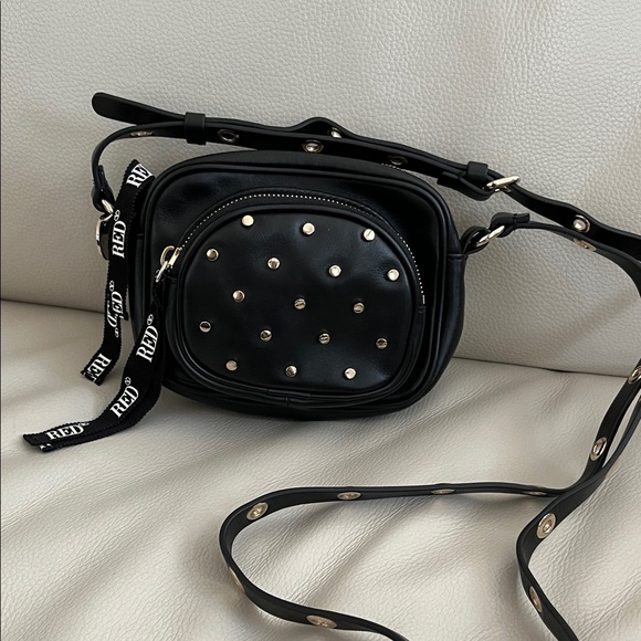 Valentino Garavani Handbags - Valentino Garavani Studded Black Leather Crossbody Bag